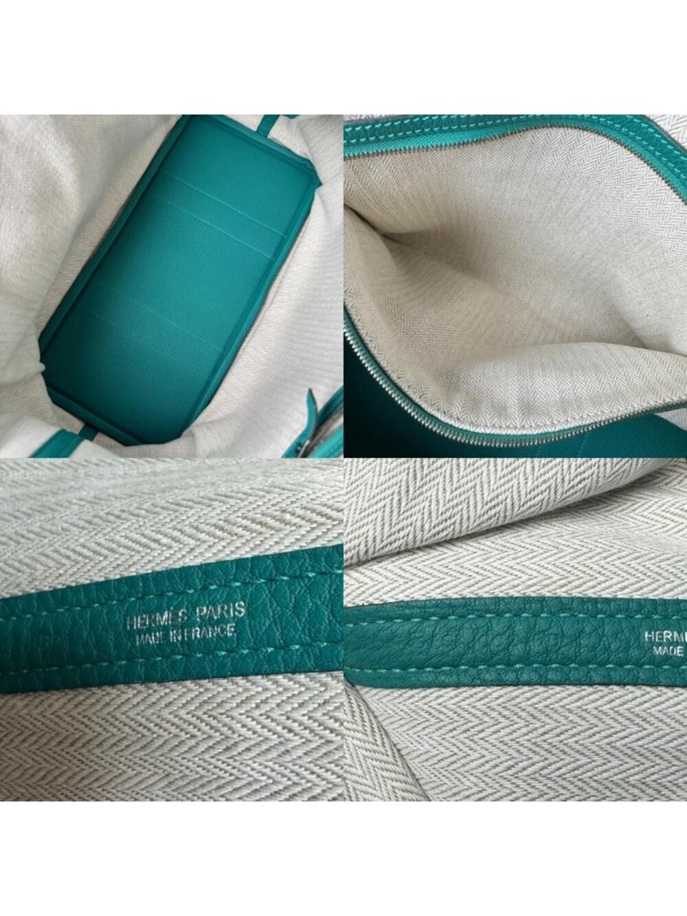 Hermes Garden Party PM 36 Malachite Handbag - Picture 8 of 10